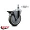 Service Caster 5 Inch Gray Polyurethane 12 Inch Threaded Stem Caster with Brake SCC-TS20S514-PPUB-PLB-121315 - alternate 2